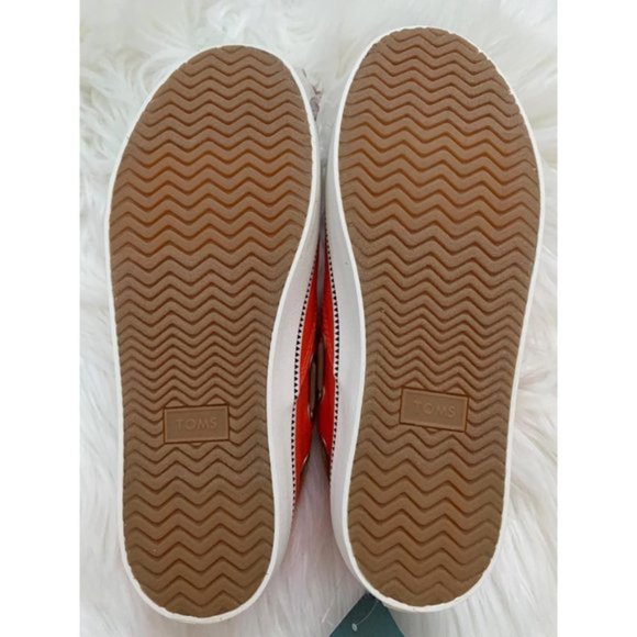 TOMS Red Canvas Pasadena Slip-On Sneaker - Picture 13 of 13